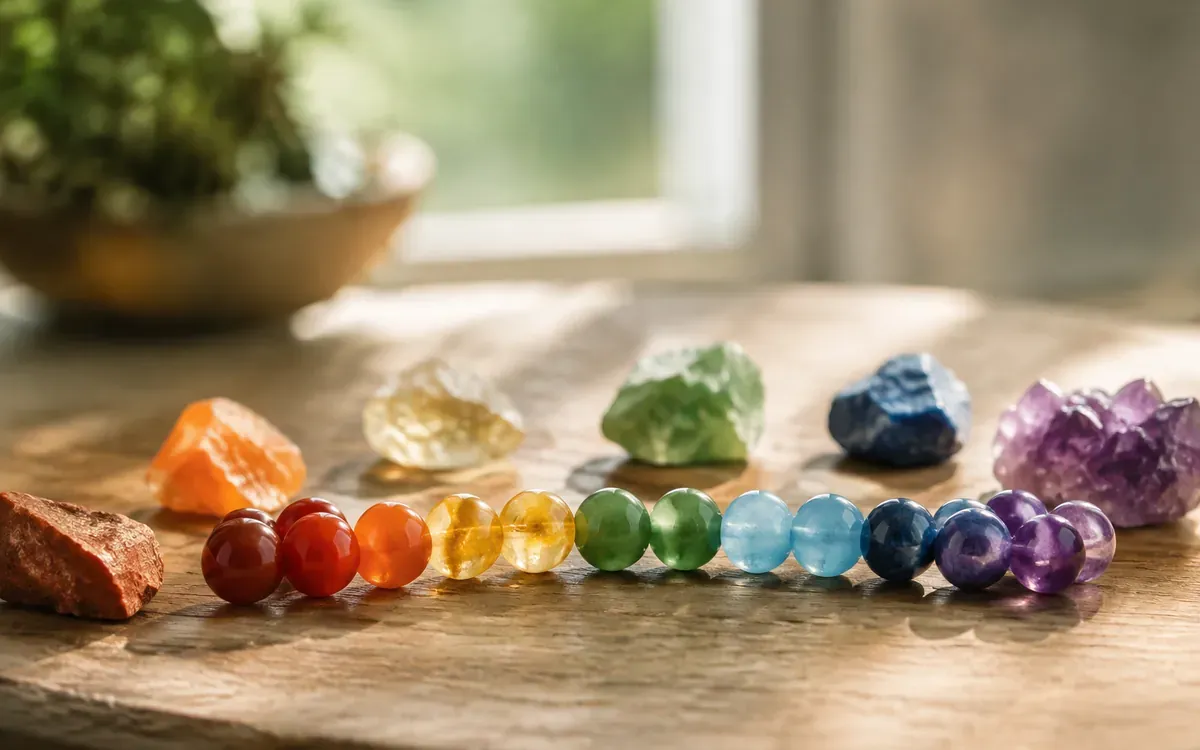 Illustration du guide : Le bracelet 7 chakras : que signifie chaque pierre qui le compose