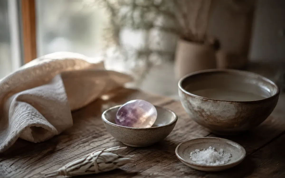 Illustration du guide : Purifier et recharger une pierre : les traditions et la matière