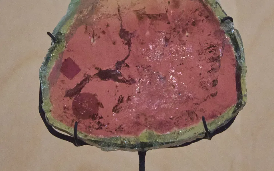 Tourmaline melon d'eau, pierre naturelle